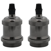 Portalampade 2 pz Nero Lucido E27 CFW1333310