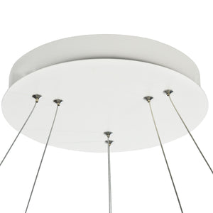 Lampada pendente Modern in Metallo Nola Bianco