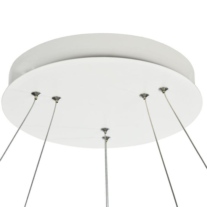 Lampada pendente Modern in Metallo Nola Bianco