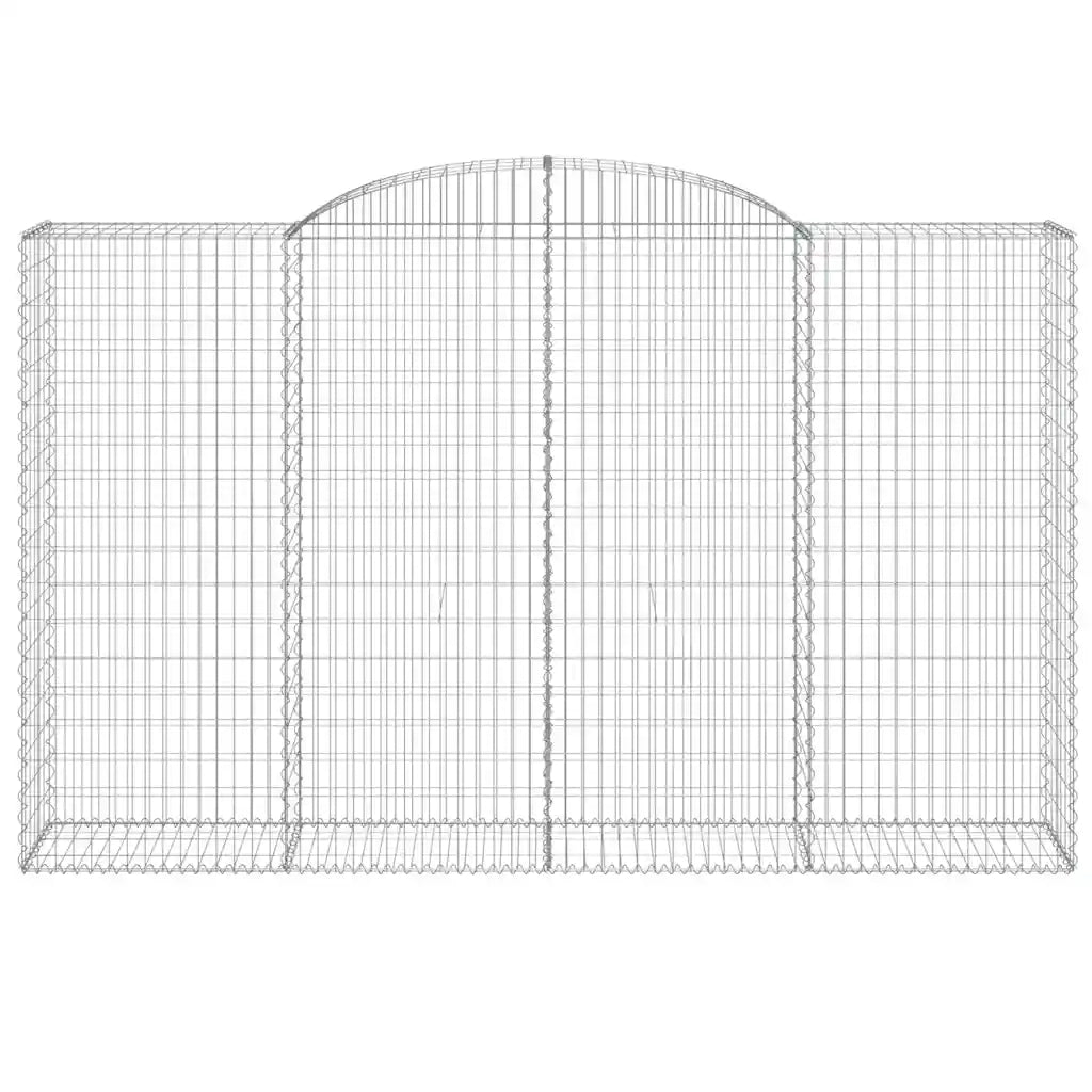 Cesti Gabbioni ad Arco 15 pz 300x50x180/200 cm Ferro Zincato