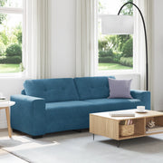 Divano a 3 posti  Blu 180 cm in velluto