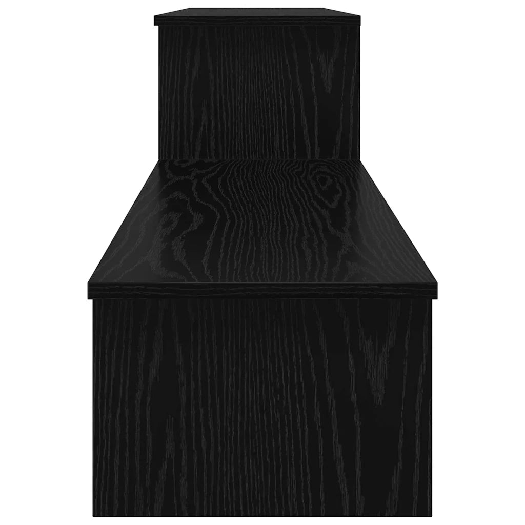vidaXL Mobile TV Rovere nero 180 x 30 x 43 cm Legno multistrato