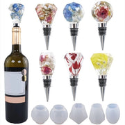 Silicone per modellazione 10 pezzi - Resina epossidica chiusura vino - Riciclabile - Sostenibile - Medio antiklammarsi - Progetto decorativo - Modellatore di resina epossidica