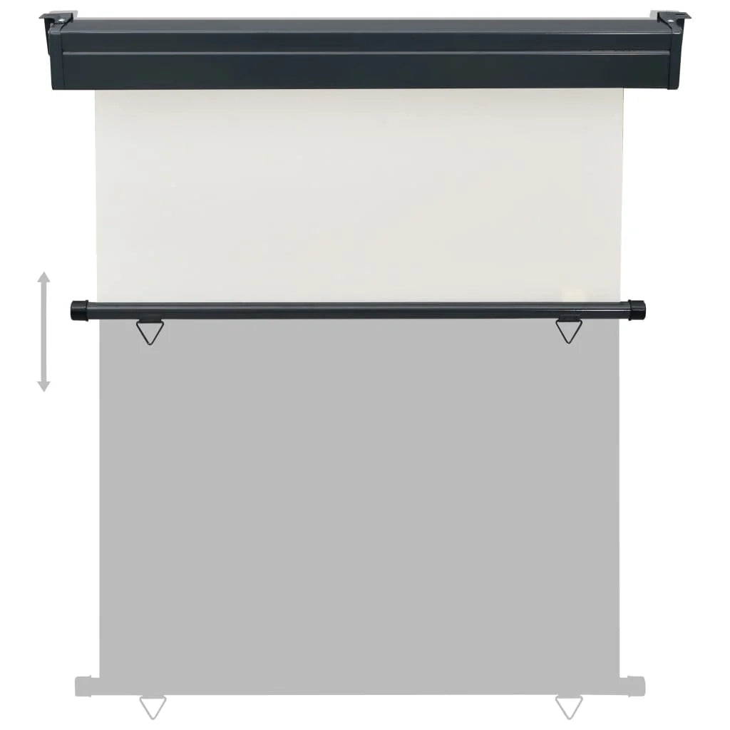Tenda da sole laterale retrattile/schermo privacy per patio giardino terrazza balcone 140 x 250 cm crema 02_0007010