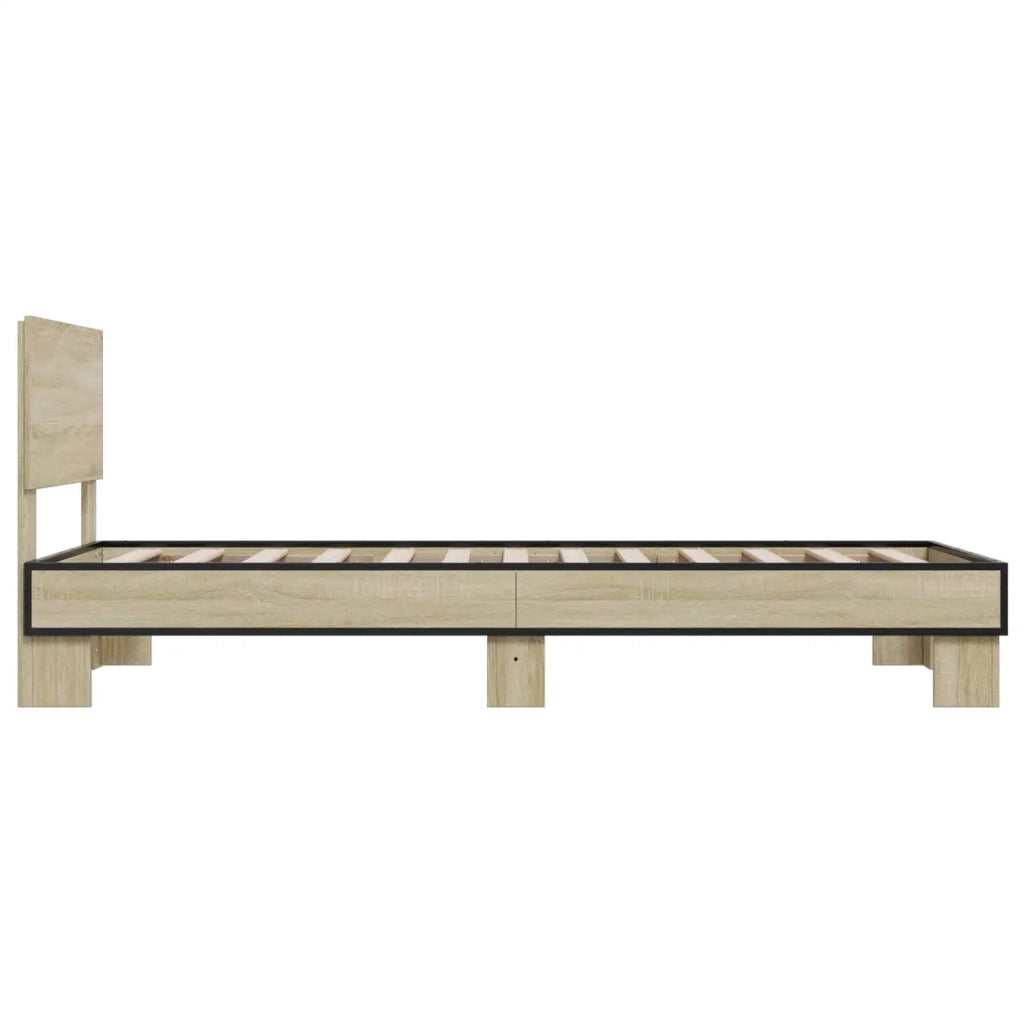 Struttura letto con testata Rovere Sonoma 80 x 200 cm 8009083