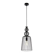 Sospensione Industrial Carterham Metallo Nero 1 Luce E27