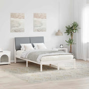 Struttura del Letto Bianco e grigio chiaro 135 x 190 cm