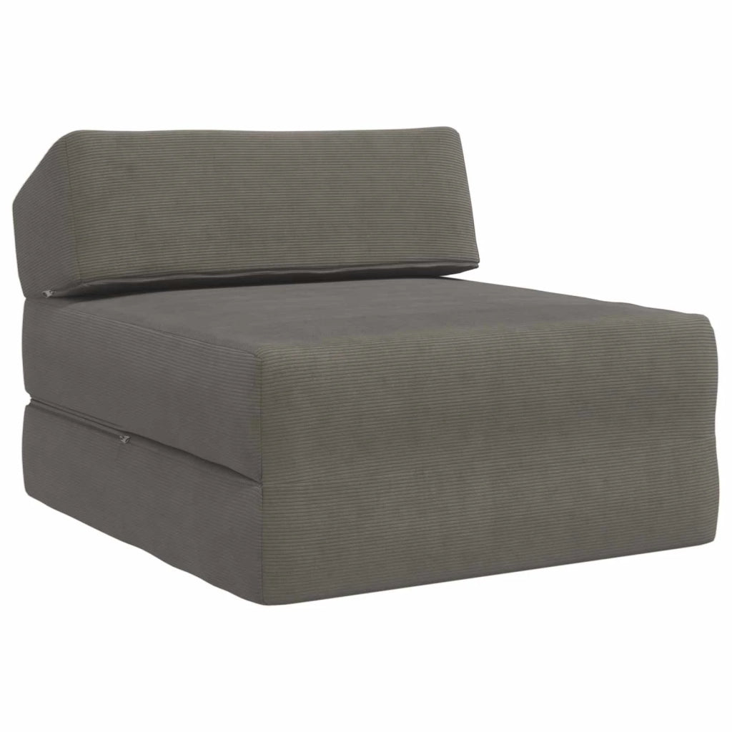 Divano Letto Pieghevole Grigio Chiaro 60 x 70 x 41 cm Tessuto 900063
