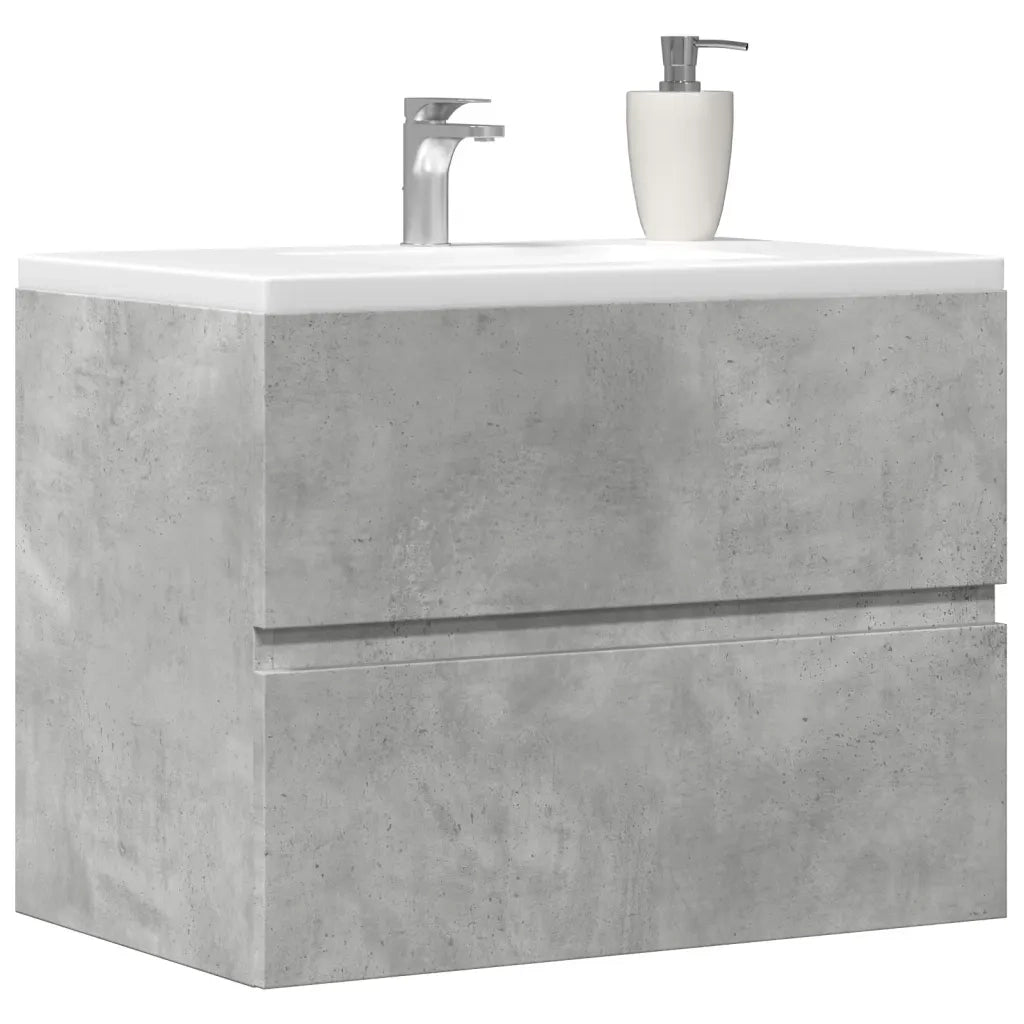 Armadietto da Bagno | Armadio da bagno Grigio Cemento 60x38,5x45cm in Truciolato