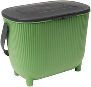 Compostatore XXL 10 litri con filtro di anidride carbonica - apertura XXL - filtro di odore - design moderno - nero