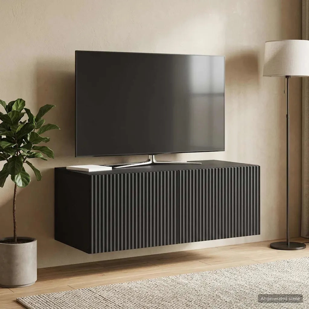 Mobile Porta TV da Muro 78,5 x 41 x 30 cm Nero 898516