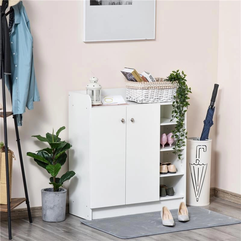 ARMADIO A SCARPIERA IN LEGNO 83 X 30 X 90 CM COLORE BIANCO