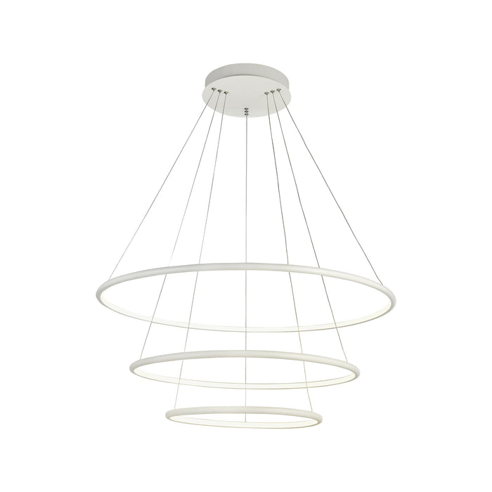 Lampada pendente Modern in Metallo Nola Bianco