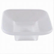 Trade Shop - Piattino Ricambio Porta Sapone In Vetro Satinato Quadrato Bagno Accessorio 87264 -