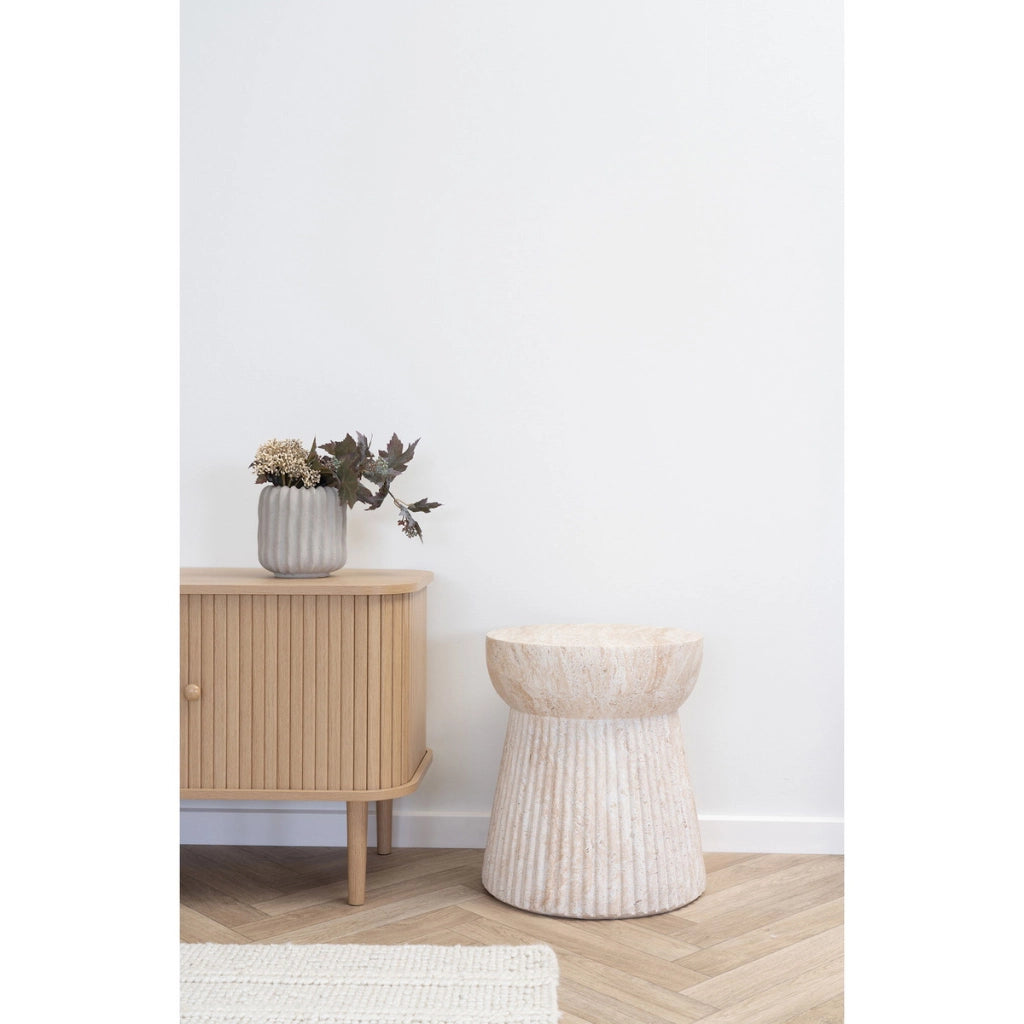 Tavolino Bonn, Beige, Truciolare, 37x37x43 cm