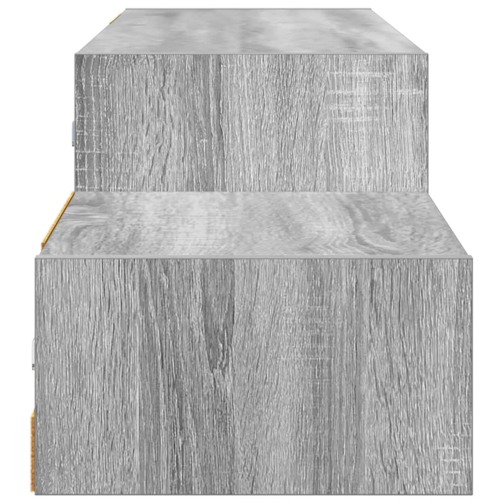 Mobile TV da Parete A parete Sonoma grigio 150 x 28 x 26 cm