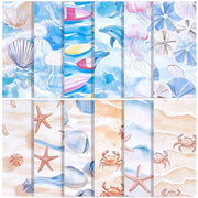 Papier per Scrapbook a Tema Marittimo - 24 pezzi - 6x6 Pollici - Disegno Oceano