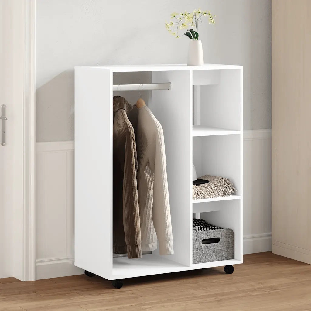 Armadio Bianco 80x40x110 cm in Legno Multistrato CFW8836457