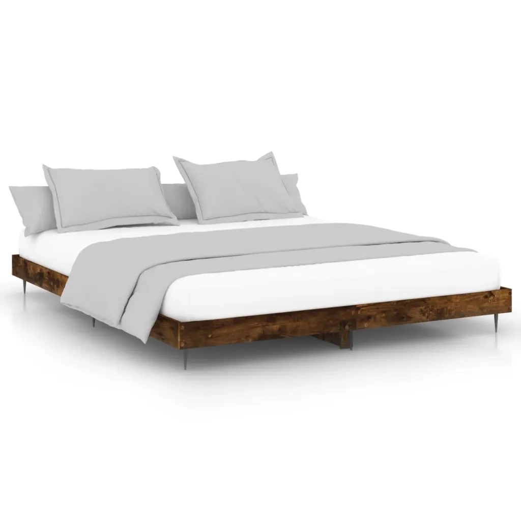 Giroletto senza Materasso Rovere Fumo 150x200 cm in Truciolato 832242
