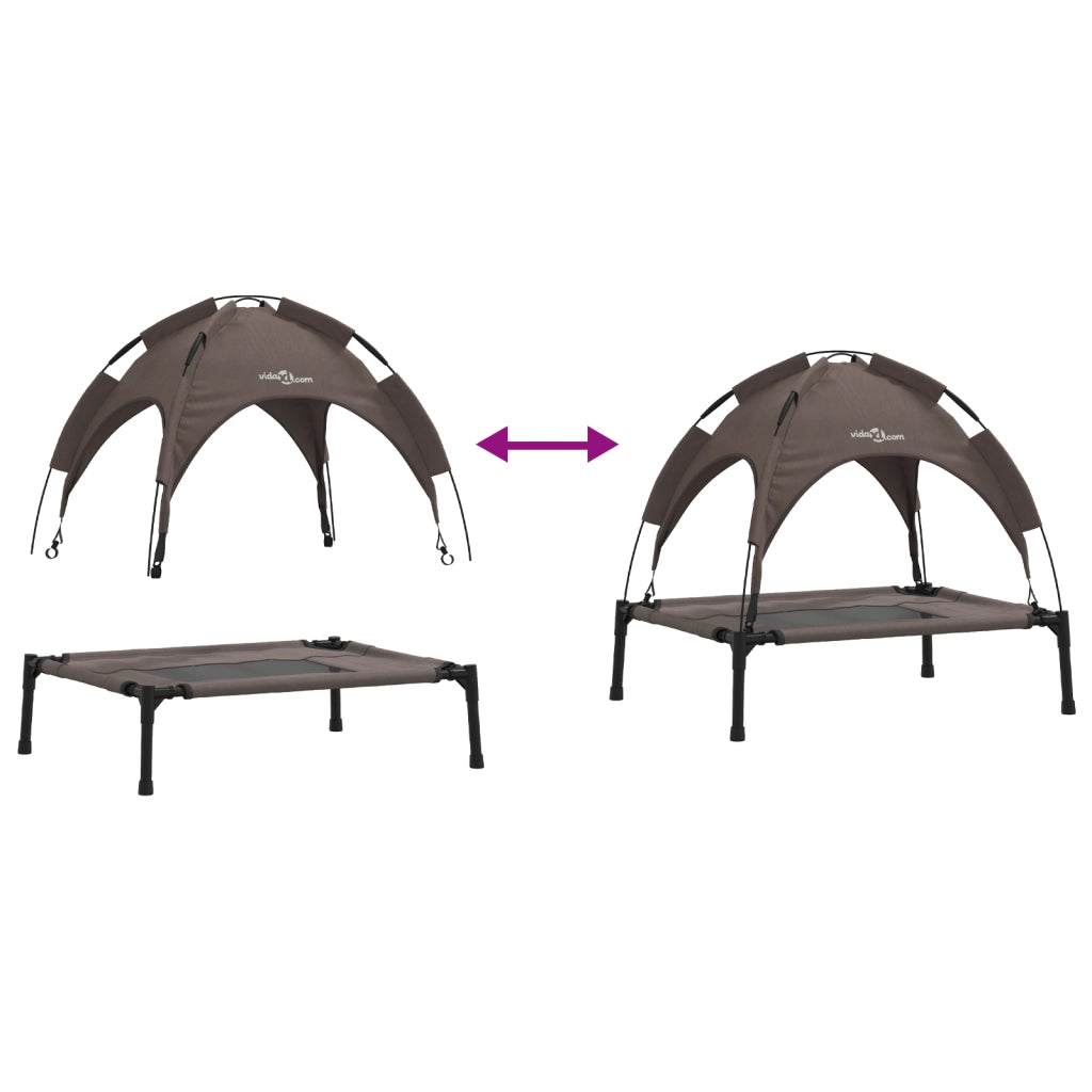Letto rialzato per cani Marrone Metallo 76 x 62 x 70.5 cm