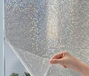 Foglia di Parete per la Privacy - Foglio di Vetro Ondulato - Controllo Termico Statico senza Adesivi - Foglia Decorativa con Protezione Solare - Adatto per Bagno, Salotto, Appartamento in Affitto - 50CMx2M