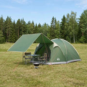 Tenda Capanna con tetto Verde 4 persone Poliestere e Acciaio 42028579