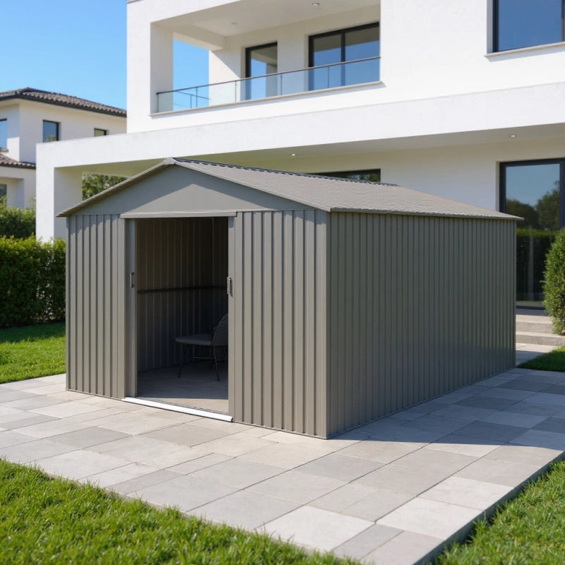 Casetta da giardino in metallo â€“ MJ 10x14 - 13,5 mÂ² - Antracite