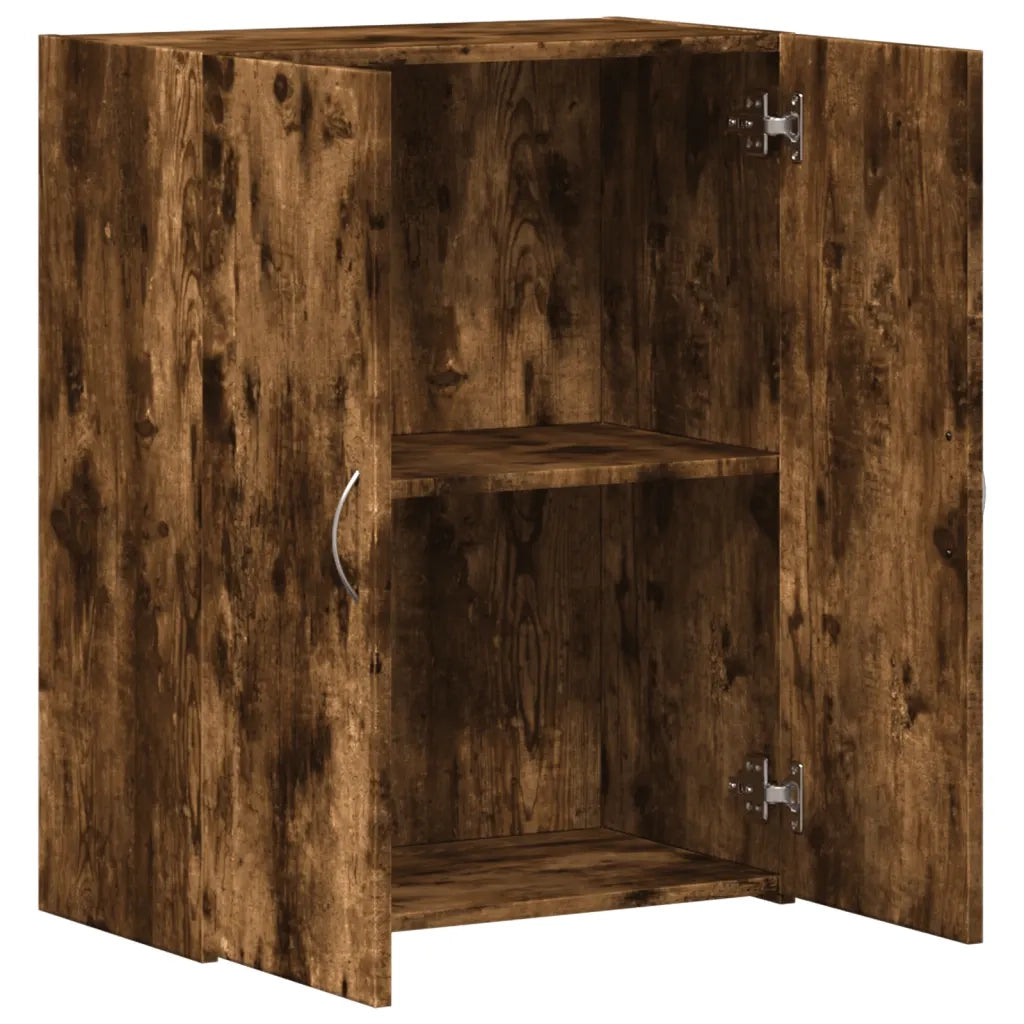 Schedario Rovere Fumo 60x32x77,5 cm in Legno Multistrato 840769