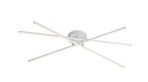 Plafoniera da Interno a LED in Metallo Bianco Opaco