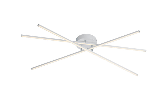 Plafoniera da Interno a LED in Metallo Bianco Opaco