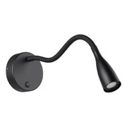 Applique Moderna Olivandino Acciaio Nero Plastica Led 3,8W 320Lm Ip20