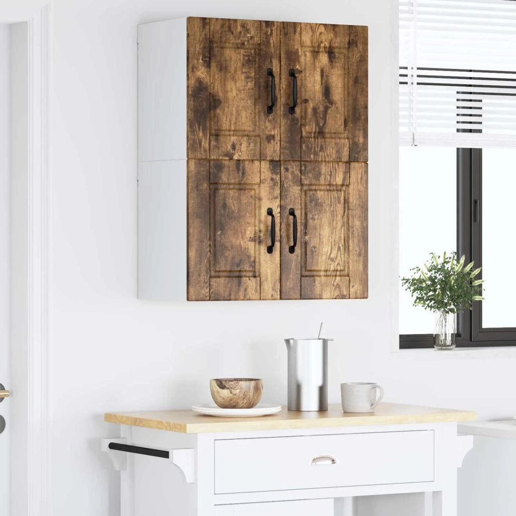 Armadietto a muro PORTO 2 pcs Rovere fumé 60 x 31 x 40 cm