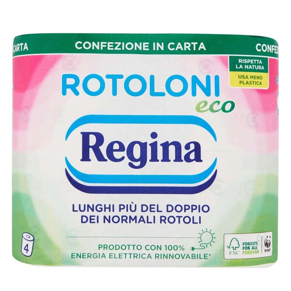 Rotoloni regina carta igienica 6 confezioni da 4 maxi rotoli eco ciascuno