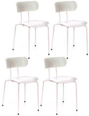 Set 4 Sedie 45x51xH82 cm in Polipropilene Fly Bianco