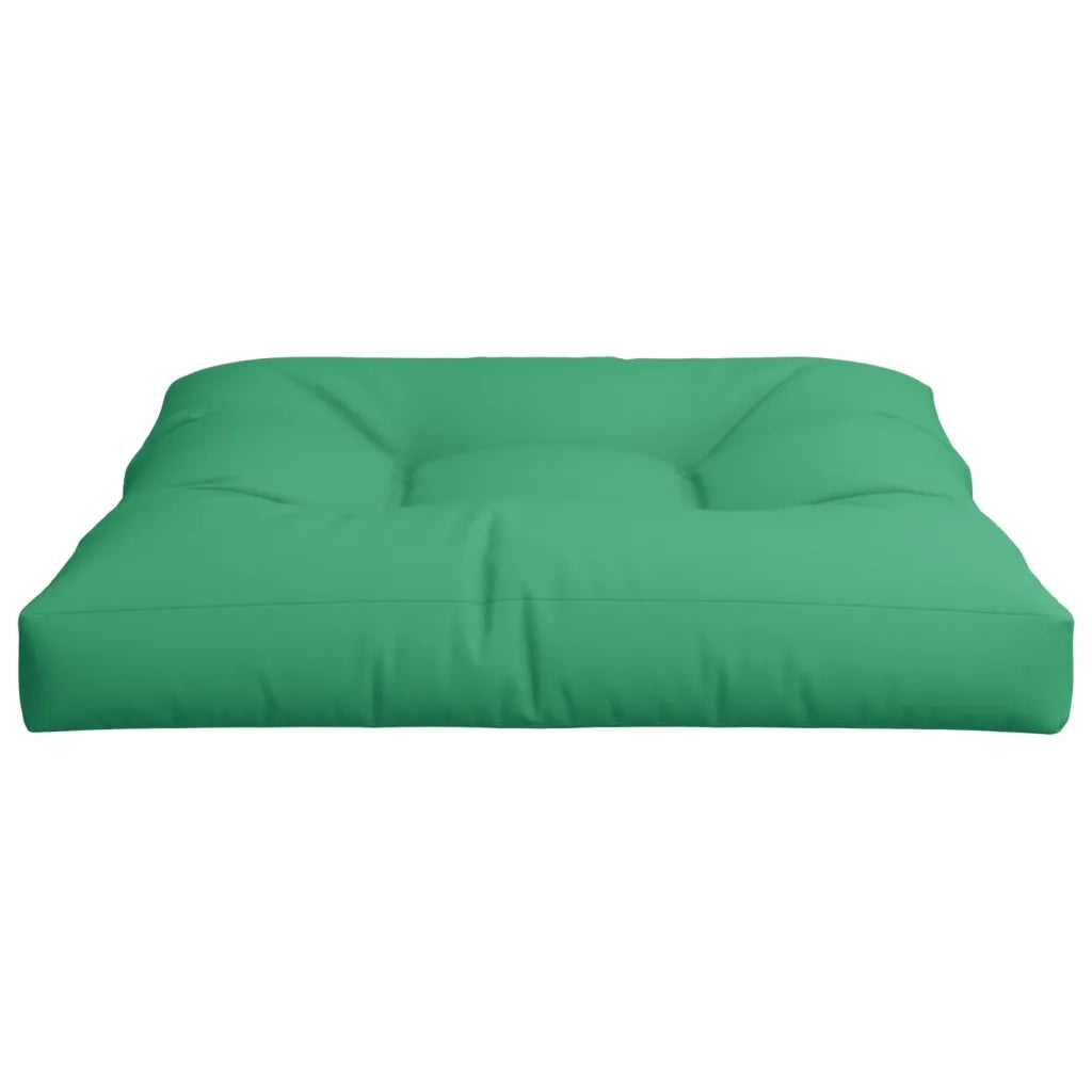 Cuscino per Pallet Verde 70x70x12 cm in Tessuto