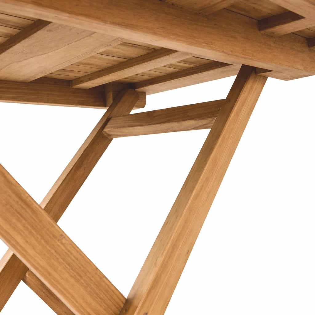 Tavolo Pieghevole 80×80 cm in Teak per Esterno – Burraco