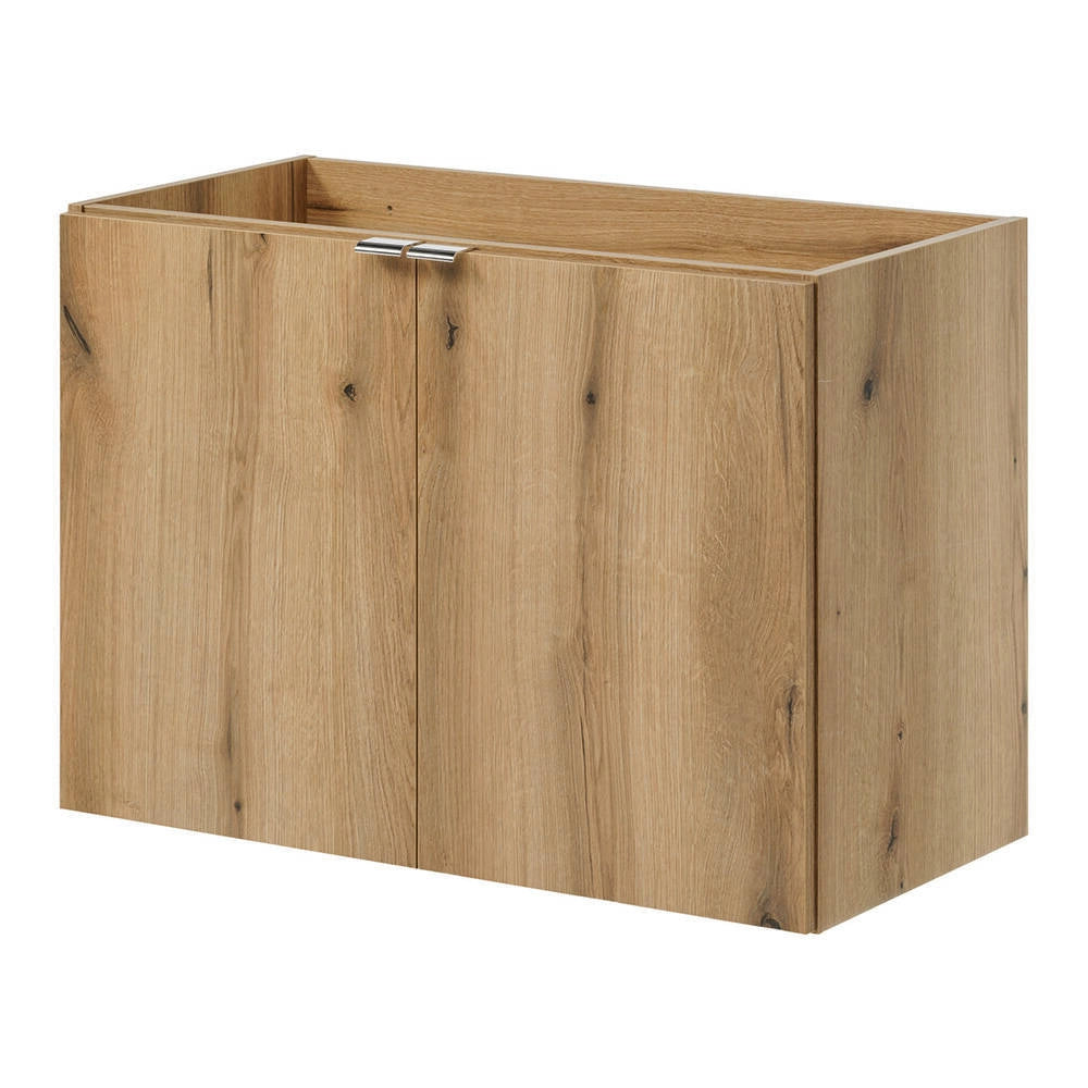 Set NEWPORT 2 Armadi Pensili Sottolavabo con Piano di Lavoro 160x60x40 Effetto Rovere [en.casa]