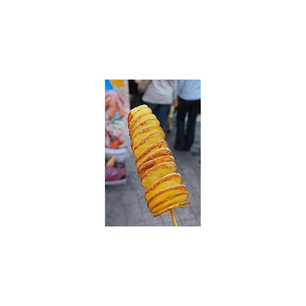 Trade Shop - Taglia Affetta A Spirale Ricciolo Patate In Acciaio Inox Professionale Chips -