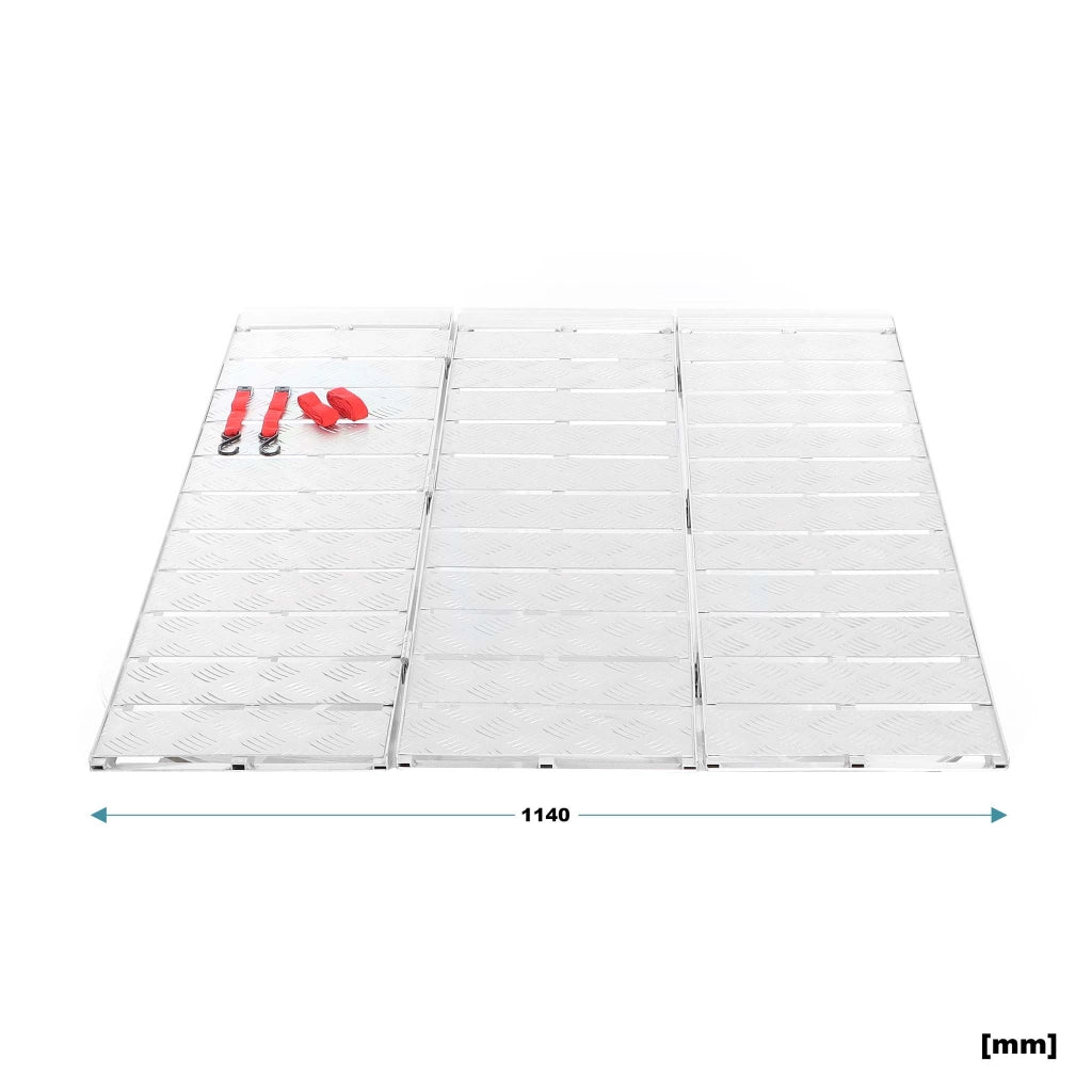Rampa di carico ripiegabile in 3 Portata fino a 340kg/pezzo 172 cm Pedana antiscivolo