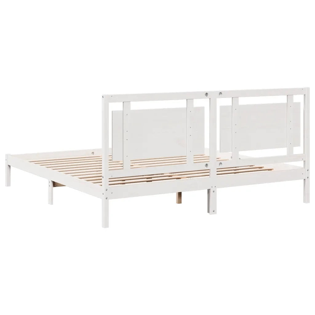 Giroletto Extra Lungo senza Materasso Bianco 200x220cm Massello