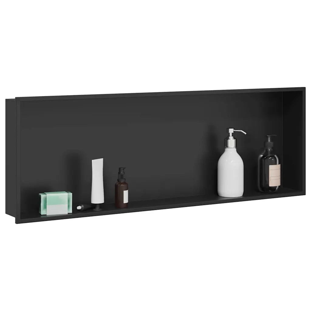 Nicchia per doccia Nero 90 x 30 x 9,5 cm Acciaio inossidabile CFW4707554