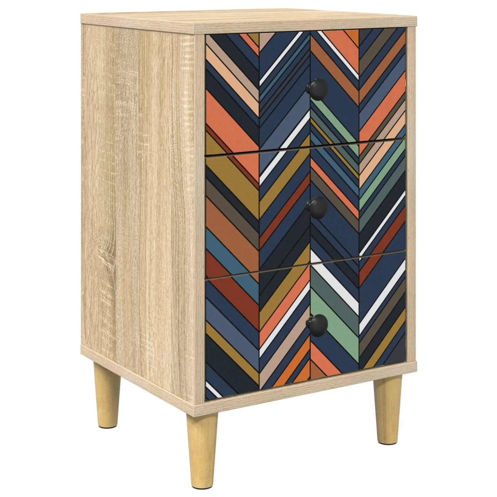 Armadio da Notte OMMEN Rovere Sonoma 36 x 33 x 60 cm 8007289