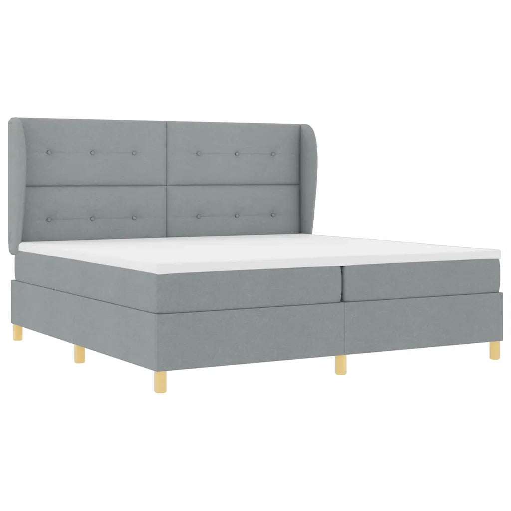 Letto con molle e materasso Grigio Scuro 90x190 cm Tessuto 3340774