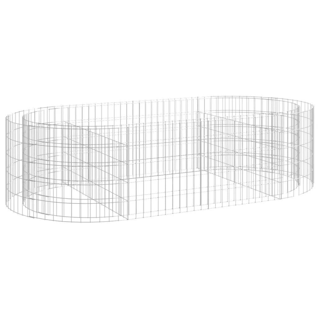 Gabbione con Letto Rialzato in Ferro Zincato 200x100x50 cm