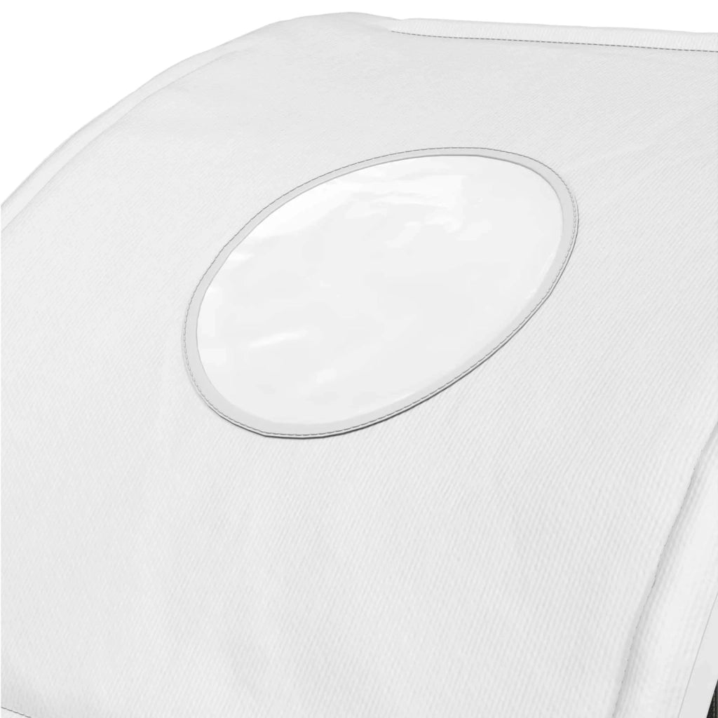 Tunnel per Letto 2 pz Bianco Poliestere 893714