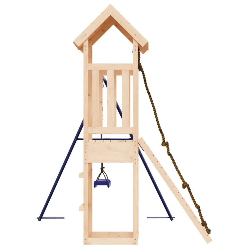 Altalene per parco giochi all'aperto Altalene robuste giochi da giardino 238 x 196 x 207 cm in legno di pino massiccio 02_0004648