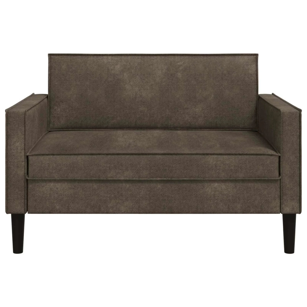 Poltrona XXL Grigio Scuro Pelle Scamosciata Sintetica 42043540