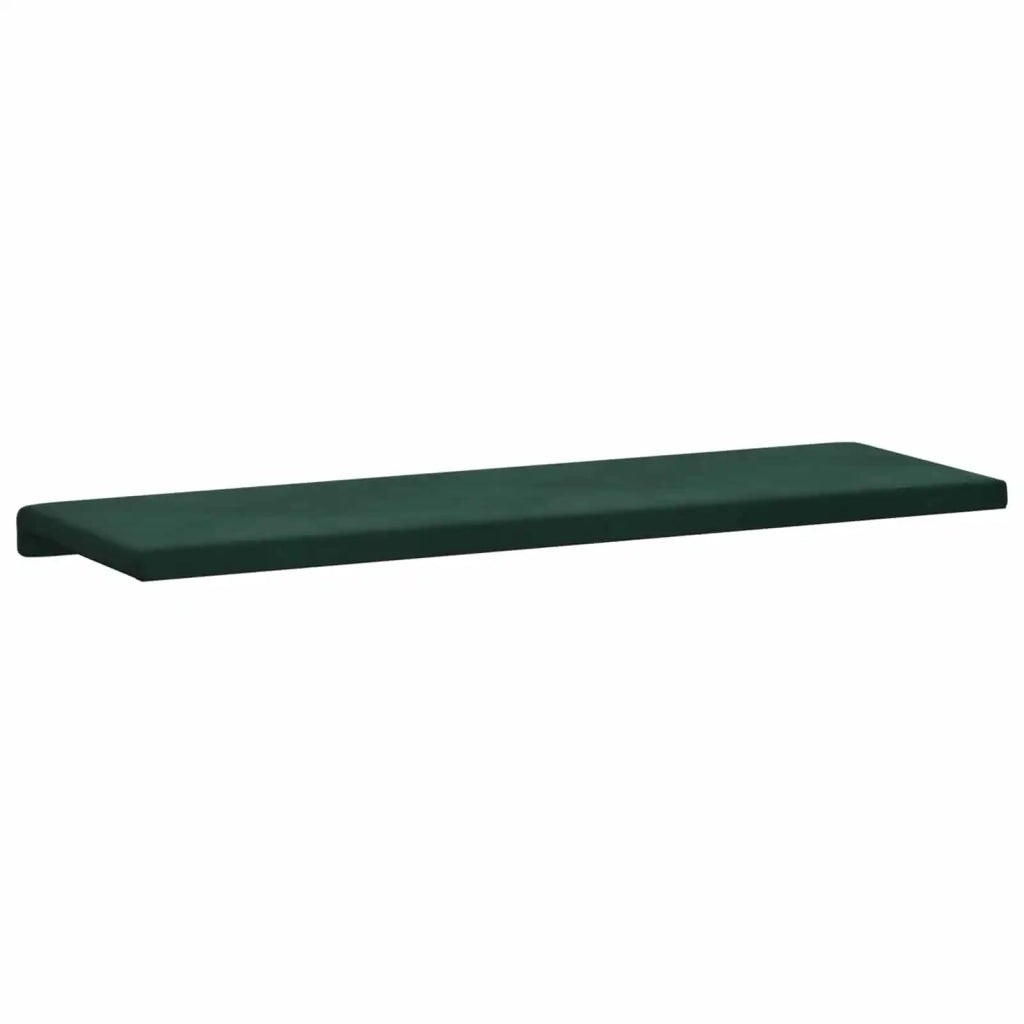Cuscino per panchina Velluto (V) Verde Scuro Profondità 35 cm 42043331