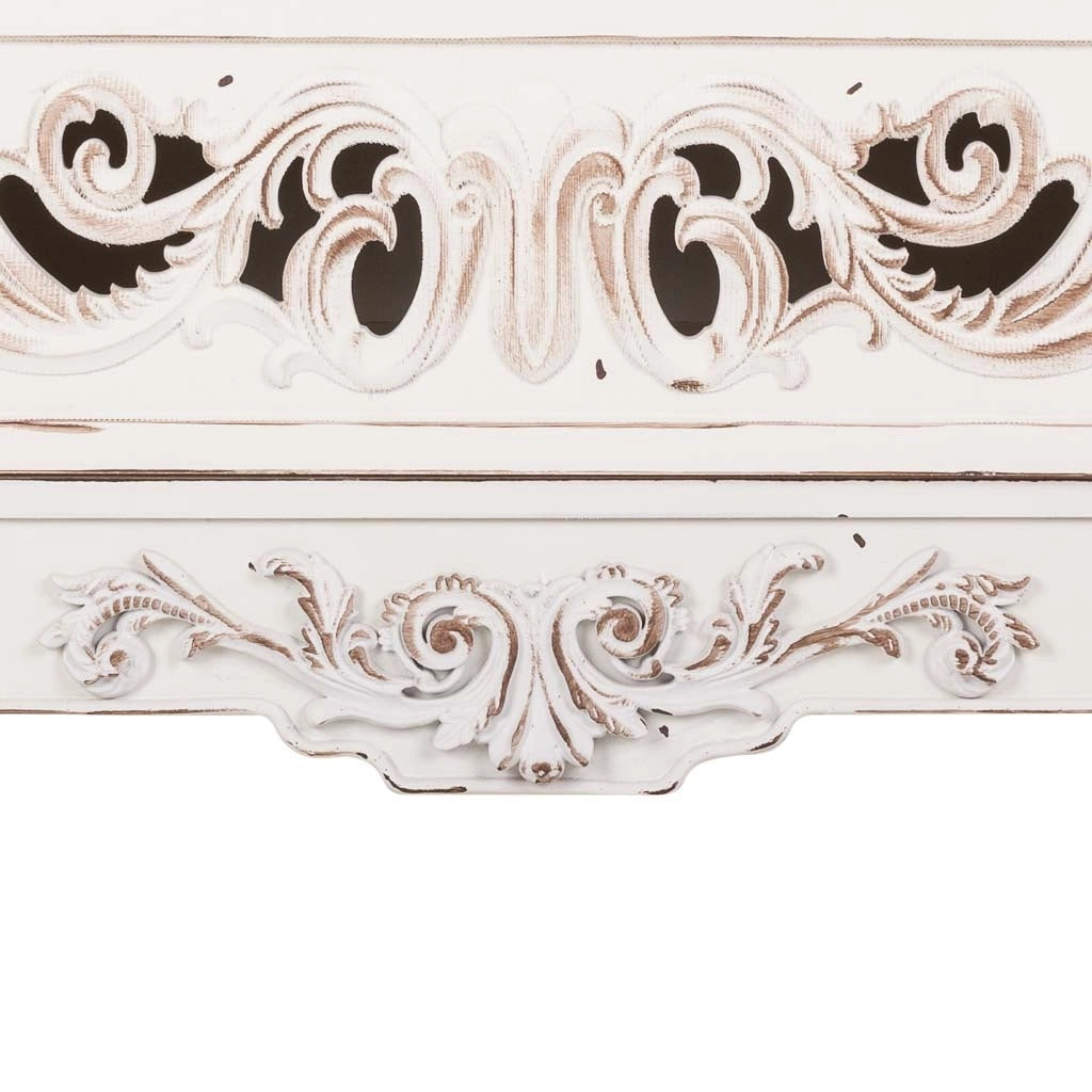 Cassettiera in legno bianco 86x38x76h