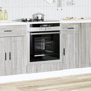 Armadio per Forno Porto Grigio Sonoma in Legno Multistrato